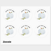 カスタムカボチャ名シールまたはシール追加文字 ラウンドシール (シート)