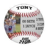 カスタムカメラマンベースボールトニー 野球ボール (裏面)