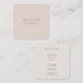 カスタムカモダンラーズプロフェッショナルラグジュアリ スクエア名刺 (正面/裏面)