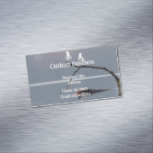 カスタムカモメ鳥類水湖野生生物自然 マグネット名刺 (インサイチュ)