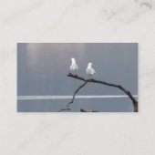 カスタムカモメ鳥類水湖野生生物自然 名刺 (裏面)