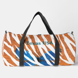 カスタムカラフルかわいらしナチュラルパターンオレンジ ダッフルバッグ
