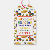カスタムカラフルな死者の日とフィエスタ ギフトタグ (正面)