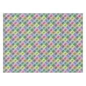 カスタムカラフルエレガント卵抽象芸術イースター テーブルクロス (正面(横))