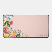 カスタムカラフルガーデンワイルドフラワーフローラブーケ デスクマット (正面)