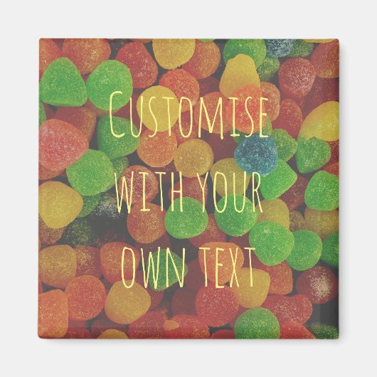 カスタムカラフルグドロキャンディマグネット マグネット (正面)