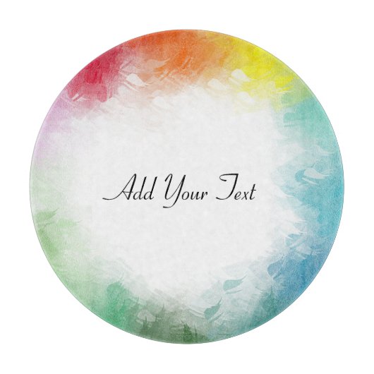 カスタムカラフルテンプレート手書きスクリプモダント カッティングボード (正面)