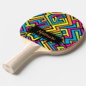 カスタムカラフルネオングラフィティテーブルテニス 卓球ラケット (正面アングル)