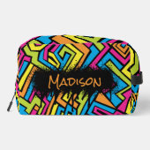 カスタムカラフルネオングラフィティ通りアートパターン ドップキット (裏面)