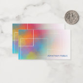 カスタムカラフルハンドスクリプトモノグラムエレガント ノートカード (正面/裏面インサイチュ)