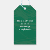 カスタムカラフルパーソナライズされたよくはしゃぐクレヨラ色 ギフトタグ (裏面)