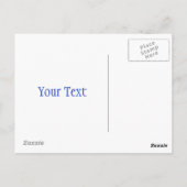 カスタムカラフルマコーパロットフェザー ポストカード (裏面)