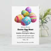 カスタムカラフルモダンイースター狩り 招待状 (スタンド正面)