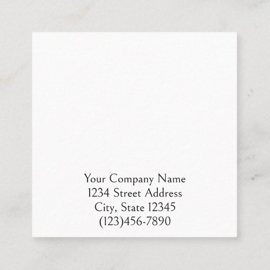 カスタムカラフルモダンフローラスモールイヤリングカード 予約カード (裏面)