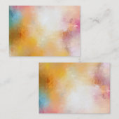 カスタムカラフルモダン抽象芸術空白のテンプレート ノートカード (正面/裏面)