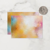 カスタムカラフルモダン抽象芸術空白のテンプレート ノートカード (正面/裏面インサイチュ)