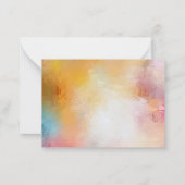 カスタムカラフルモダン抽象芸術空白のテンプレート ノートカード (裏面)