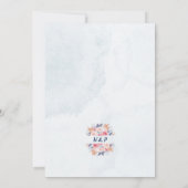 カスタムカラフルワイルドフラワー結婚式招待状 招待状 (裏面)