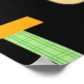 カスタムカラフル先生の教室の規則 ポスター (角)