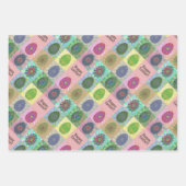 カスタムカラフル卵抽象芸術パター ラッピングペーパーシート (正面2)