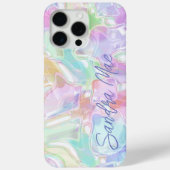 カスタムカラフル可愛いおもしろい夏の水の色パターン Case-Mate iPhoneケース (裏面)