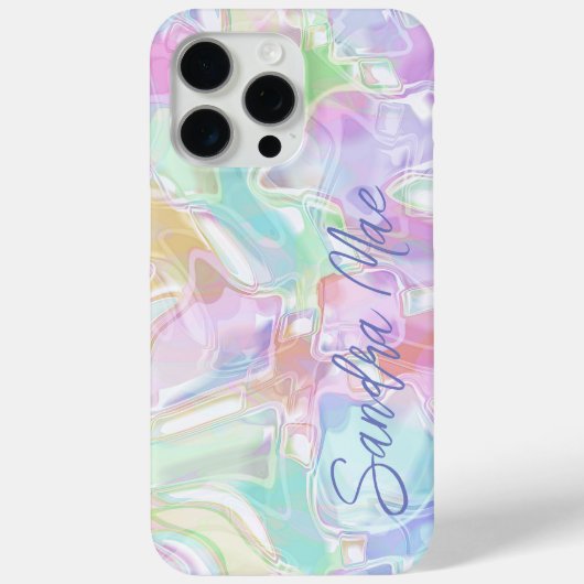 カスタムカラフル可愛いおもしろい夏の水の色パターン Case-Mate iPhoneケース (裏面)