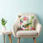 カスタムカラフル小鳥角枕 クッション (椅子)