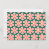 カスタムカラフル平和フローラグリーンブライダルシャワー サンキューカード