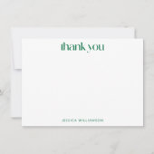 カスタムカラフル平和フローラグリーンブライダルシャワー サンキューカード