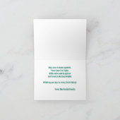 カスタムカラフル折り紙ツリージョイセグドホリデーカード カード (内部)