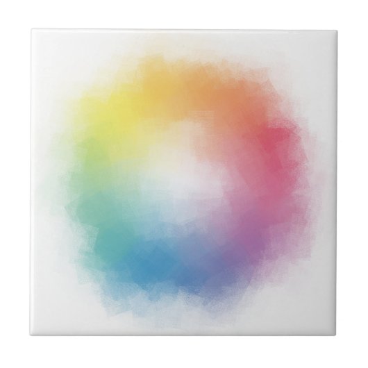 カスタムカラフル抽象芸術エレガントテンプレートモダン タイル (正面)