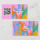 カスタムカラフル抽象芸術ピンクかわいい名刺 名刺 (正面/裏面)