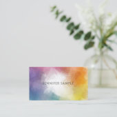 カスタムカラフル抽象芸術モダンエレガントテンプレート 名刺 (スタンド正面)