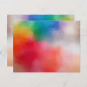 カスタムカラフル抽象芸術空白のエレガントテンプレート ノートカード (正面/裏面)