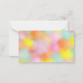 カスタムカラフル抽象芸術空白のテンプレートエレガント ノートカード (正面)