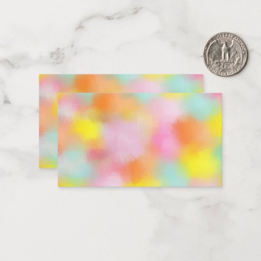 カスタムカラフル抽象芸術空白のテンプレートエレガント ノートカード (正面/裏面インサイチュ)