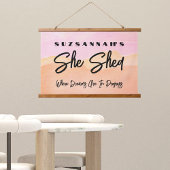 カスタムカラフル水色背景の壁 吊り下げ型タペストリー