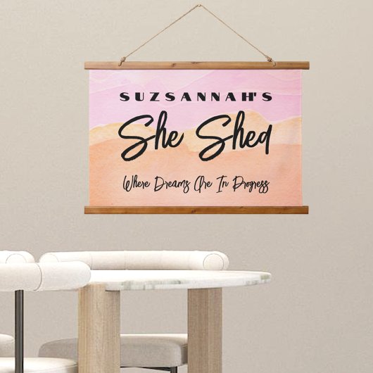 カスタムカラフル水色背景の壁 吊り下げ型タペストリー