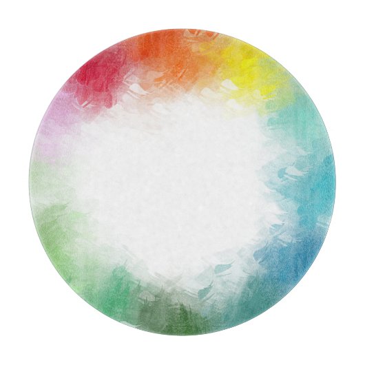 カスタムカラフル空白のテンプレートモダンエレガント カッティングボード (正面)