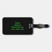 カスタムカラフル蝶ラゲージタグ ラゲッジタグ (裏面横)