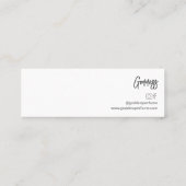 カスタムカラフル香水試験機 スキニー名刺 (裏面)