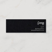 カスタムカラフル香水試験片 スキニー名刺 (裏面)