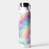 カスタムカラフルGroovy絞り染めパターン ウォーターボトル (正面)