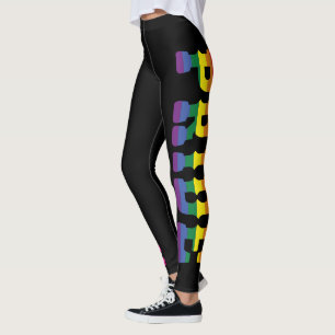 カスタムカラフルLGBTQ+レインボープライドニューヨーク レギンス