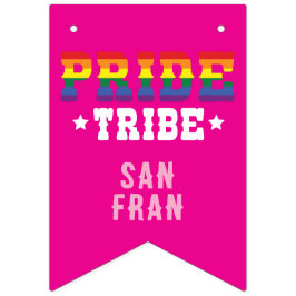 カスタムカラフルLGBTQ+レインボープライド部族 バンティングフラッグ