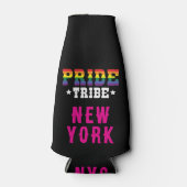 カスタムカラフルLGBTQ+レインボープライド部族 ボトルクーラー (正面)