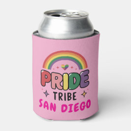 カスタムカラフルLGBTQ+レインボープライド部族 缶クーラー