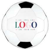 カスタムカラフルRectangle Business Logo Branded サッカーボール (正面)