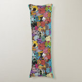 カスタムカラーおもしろいキャッツイラストレーション ボディピロー (正面縦)