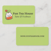 カスタムカラーおもしろいティーバッグ3.5インチx 2.0インチ名刺 名刺 (正面/裏面)